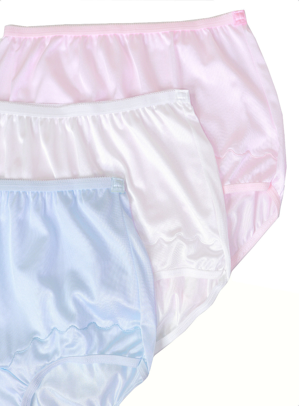 Dixie Belle Underwear Women’s Full Brief Coverage Granny Panty Blue White Pink