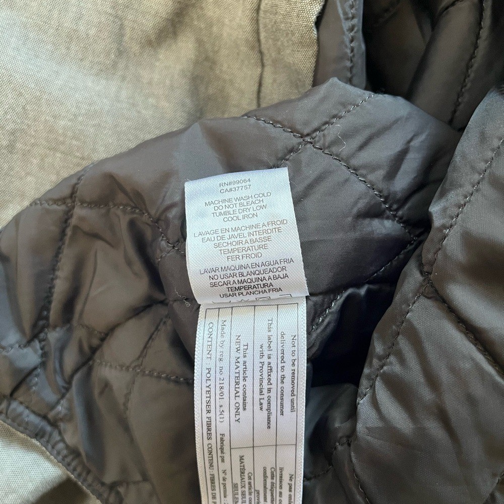 RVCA Light Gray Lined Button Down Shacket Men’s XL