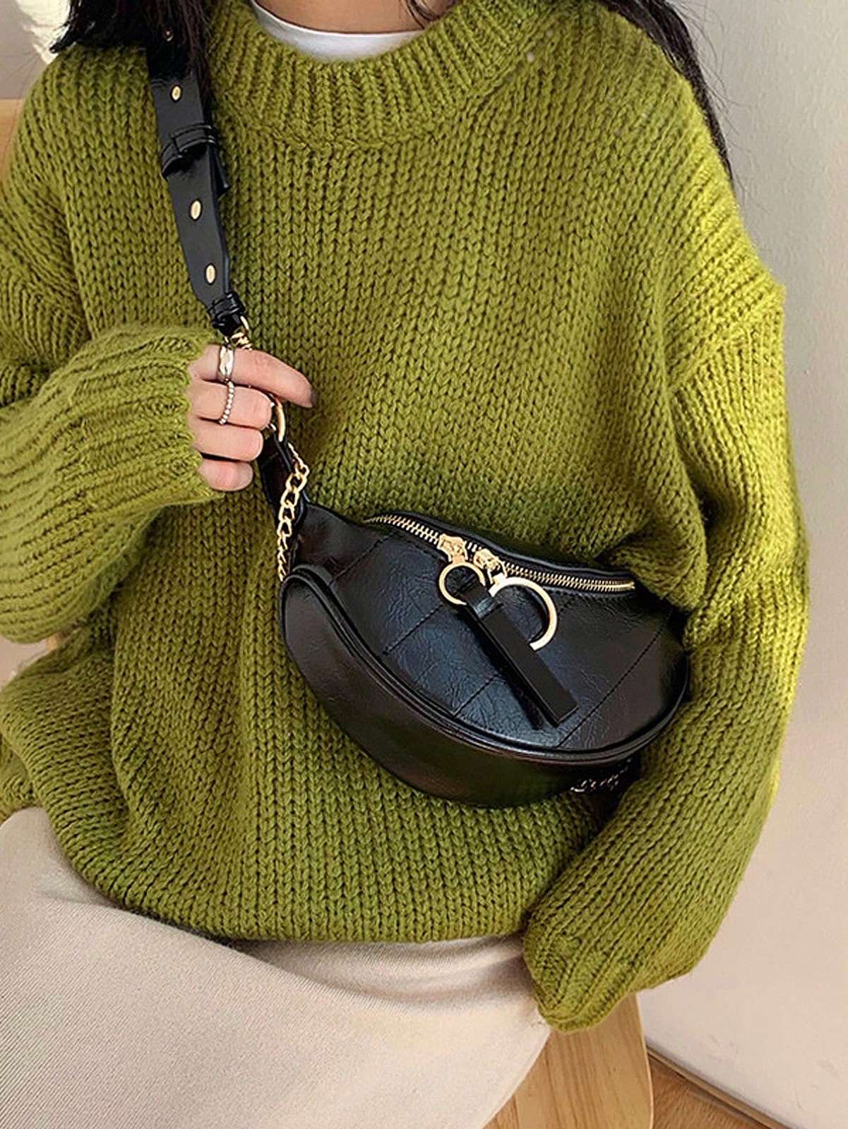 Waist Bag, Fashion Chain Crossbody Bag, Multifunctional Chest Bag And Shoulder