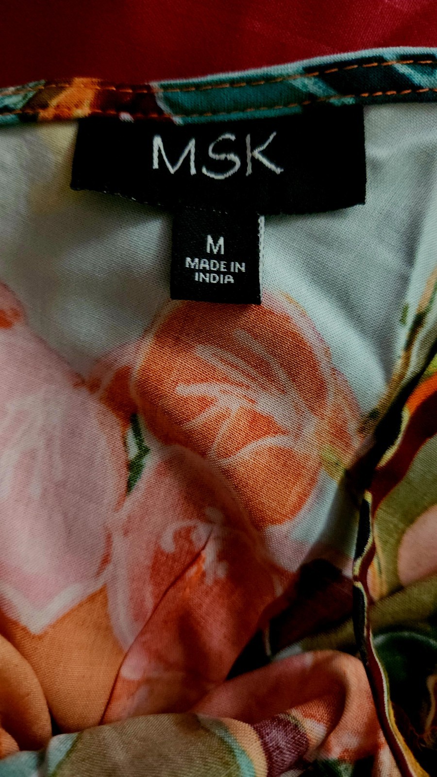 MKS Tropical Floral Maxi Dress (Size-Medium)
