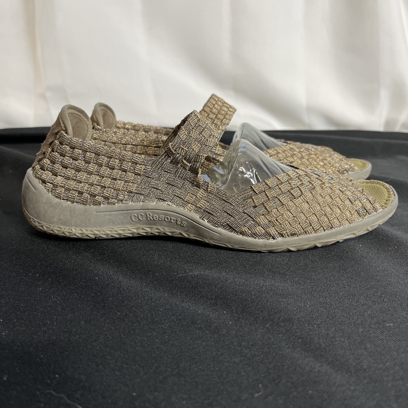 C C Resorts Bronze Metallic Stretch Runabout Size 40 US 9