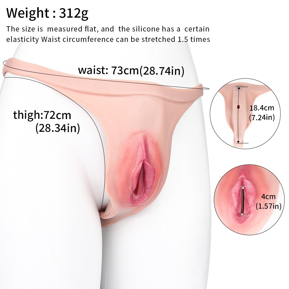 Silicone Panty Fake Vagina Shorts Hip Shaping Pants For Crossdresser Transgenser