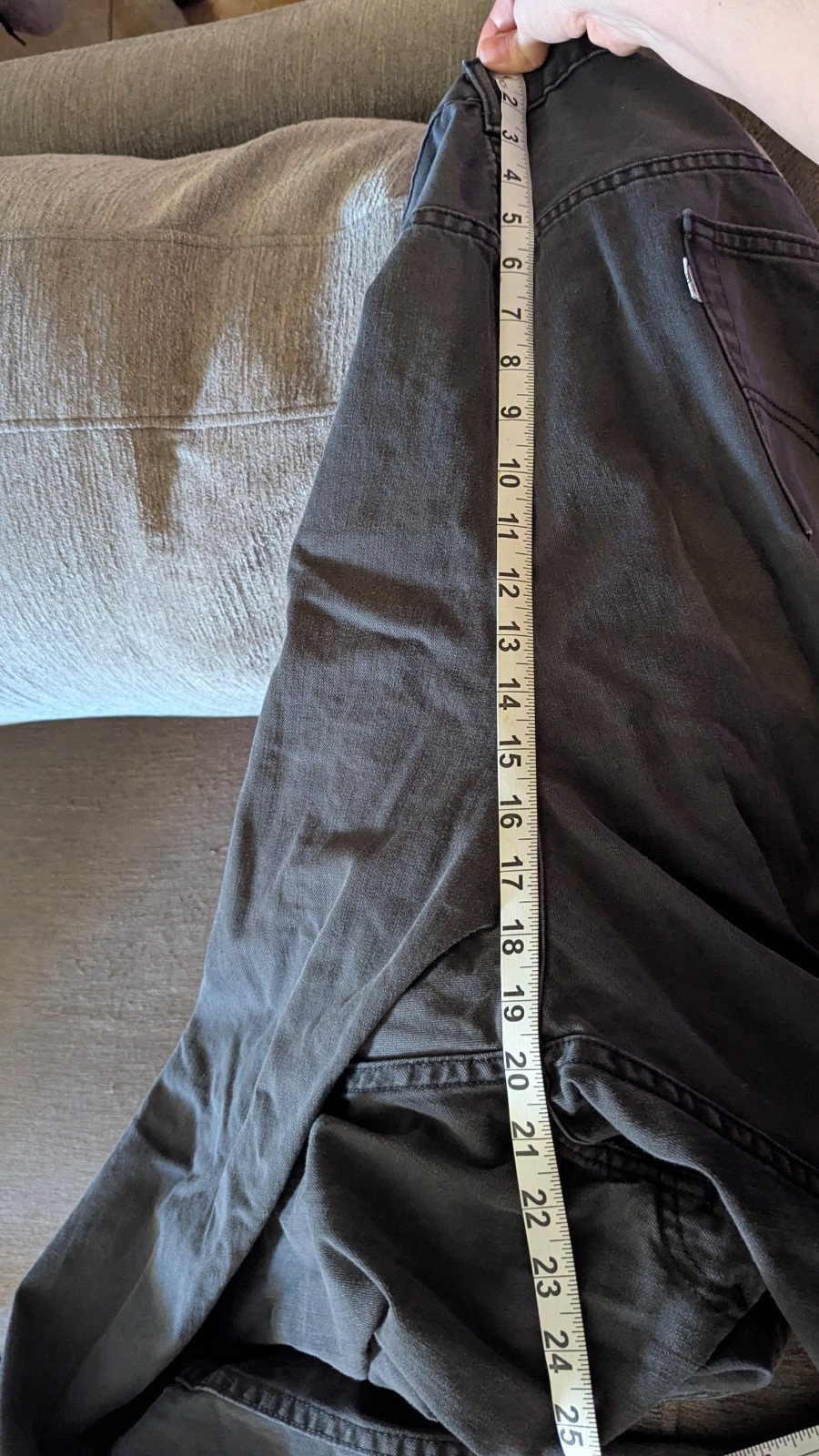 Levi’s 52×32 Mens Big and Tall 559 Relaxed Straight Fit Black Denim Cotton Jeans