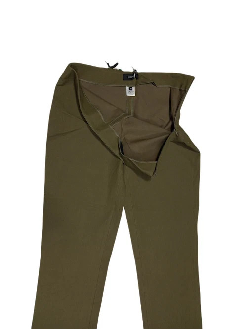 JOSEPH WOMEN’S LONG PANT BROWN SIDE ZIP SLIM FIT STARCHED SIZE W32 & L34