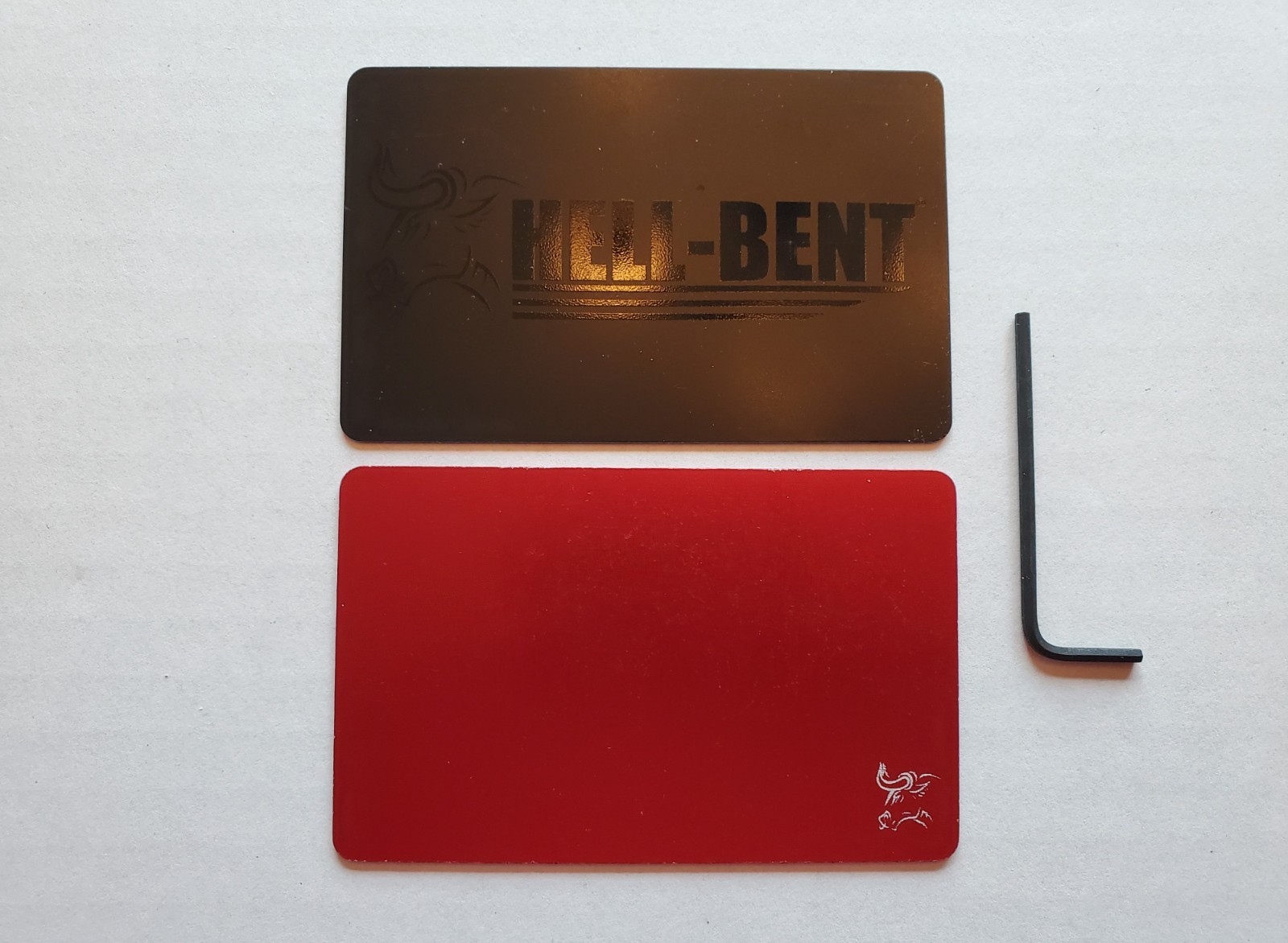 Hell Bent Holsters Red 3.0 Aluminum Combat Wallet RFID + Carbon Fiber Money Clip