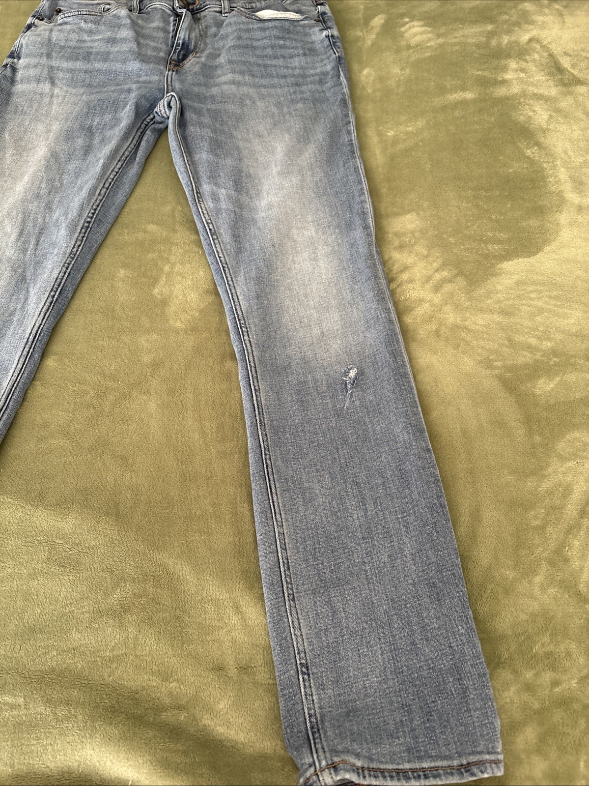 Men’s Good Fellow Slim 34/34 Flex Stretch Straight Leg Jeans Stone Washed