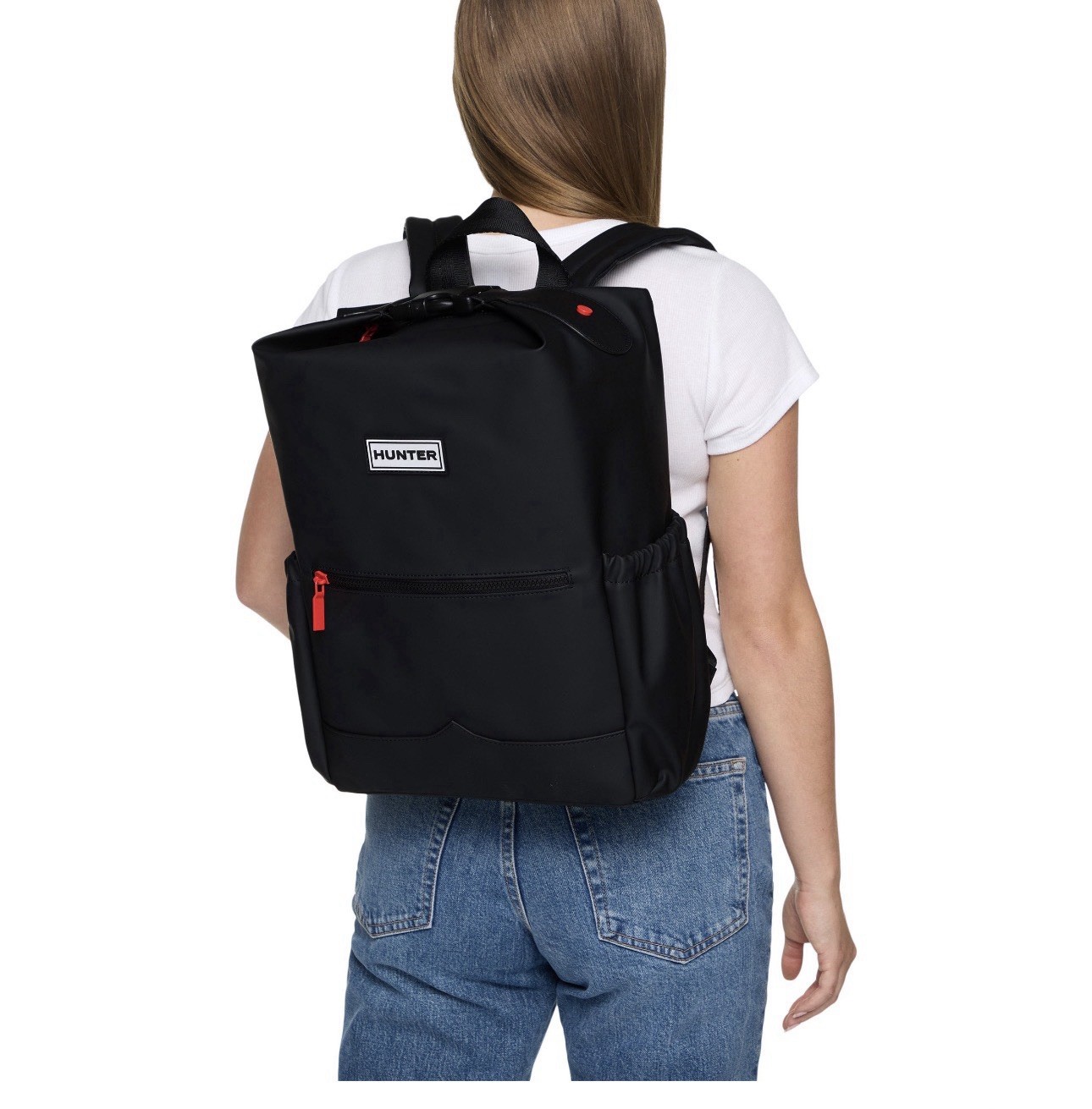 Hunter Top Click Backpack In Smooth Black