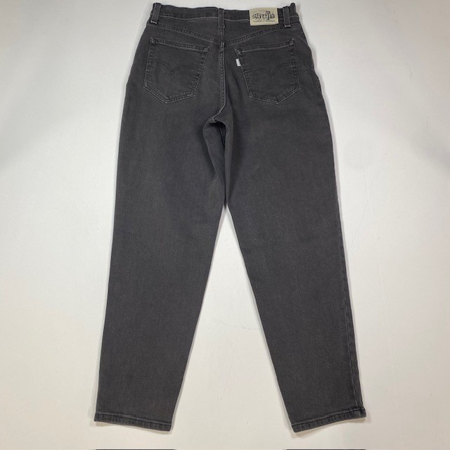 Levi Strauss Co Silver Tab Mom Jeans W29 L27 Gray Waterless Denim