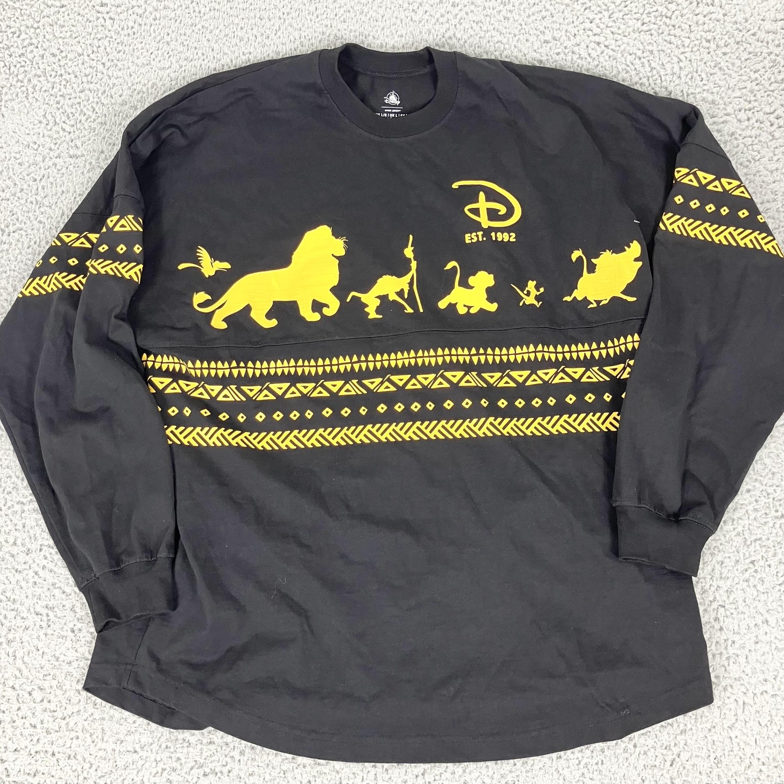 Disney Shirt Womens Large Lion King Disneyland Paris Spirit Jersey Long Sleeve