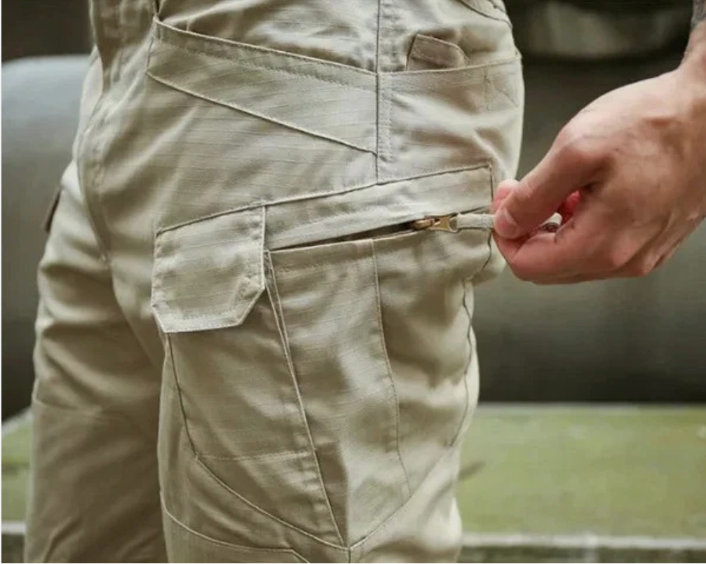 Mens Cargo Pants Tactical Waterproof Work Hiking Combat Outdoor Trousers Pants