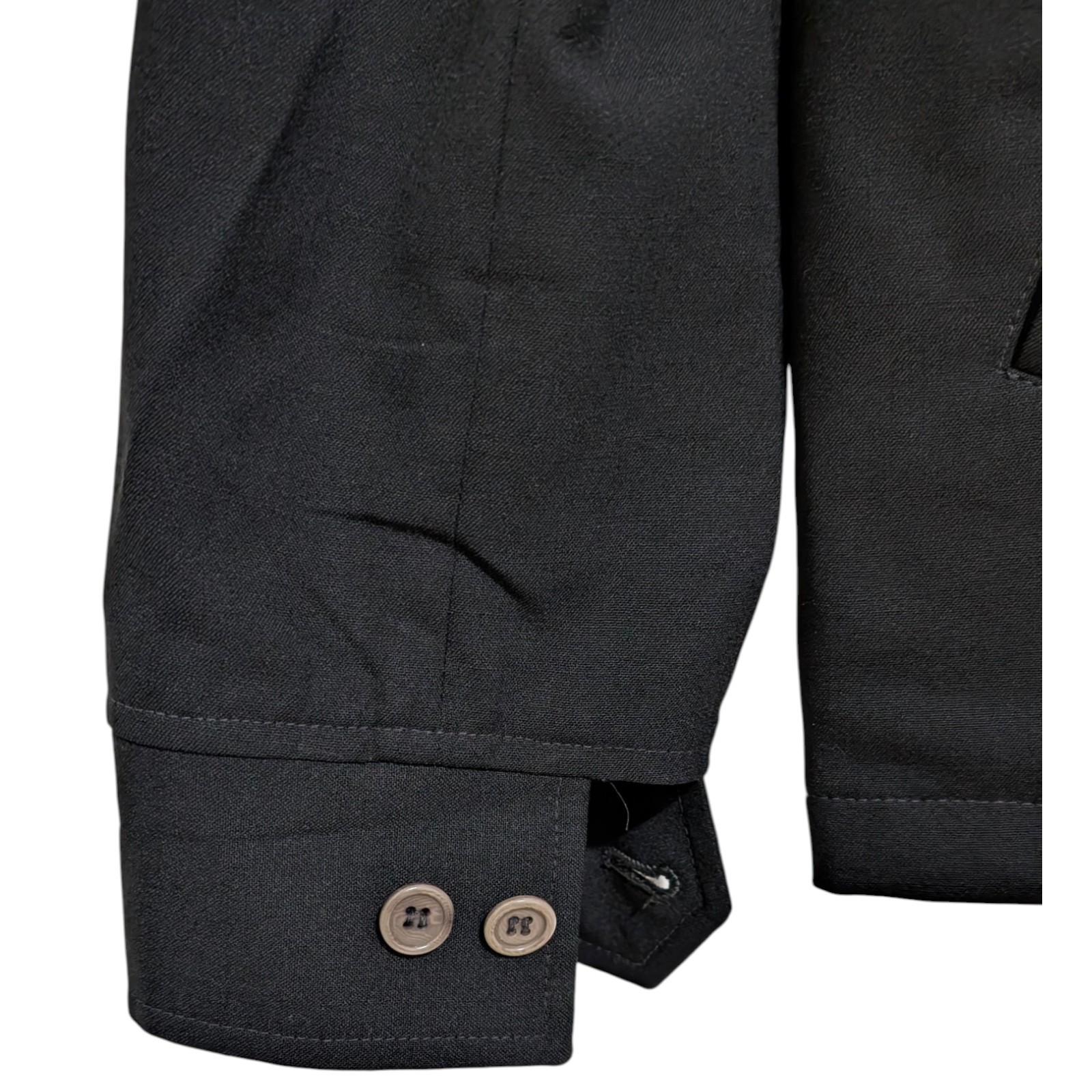 TSE Men’s Black Minimalist Full-Zip Harrington Jacket Medium