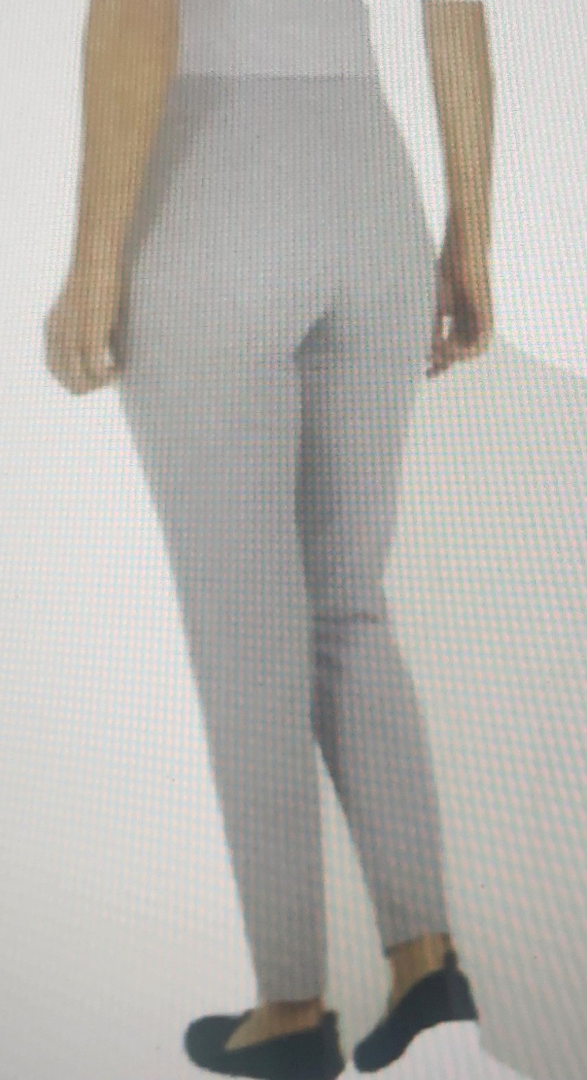 DALIA Luxuriously Soft Pull On Light Gray Ponte Knit Ankle Pant MEDIUM