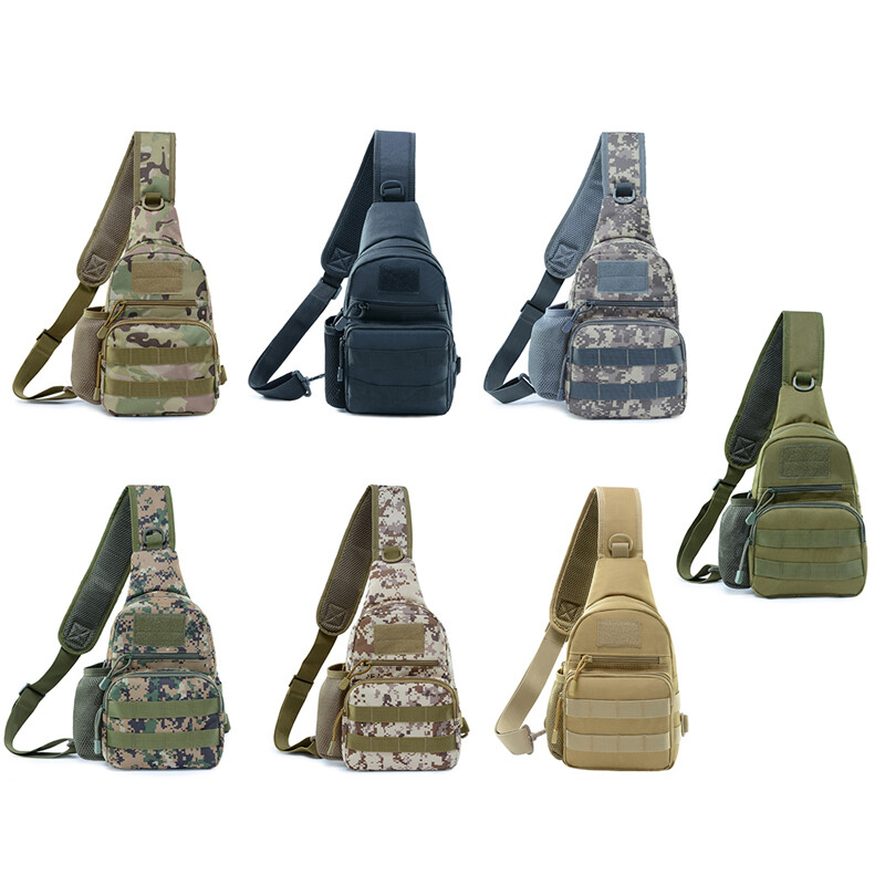 Men Backpack Tactical Sling Bag Chest Shoulder Fanny Pack Cross Body Molle Pouch