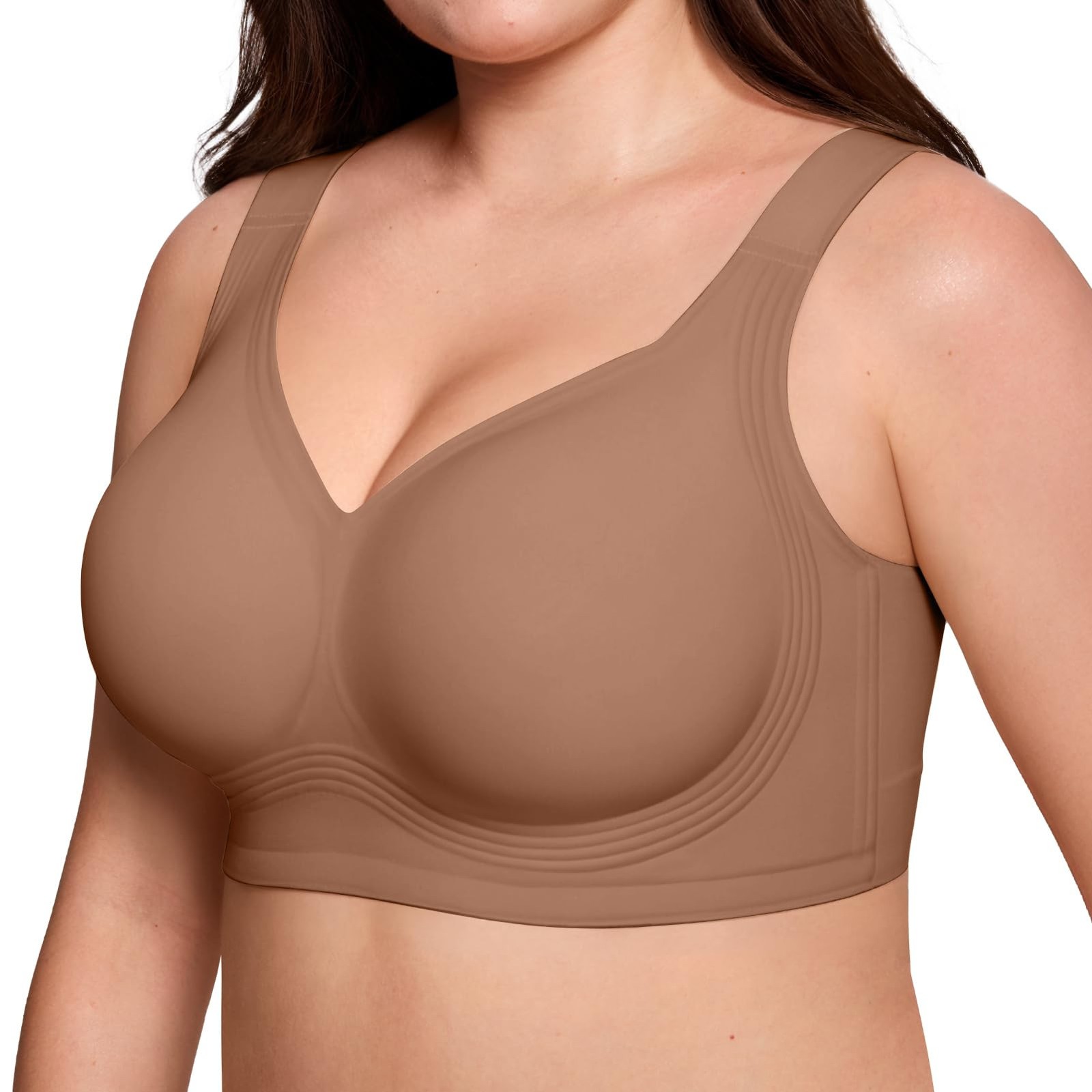 Jelly Bras for Women No Underwire Supportive Wireless Full Coverage Push Up Plus