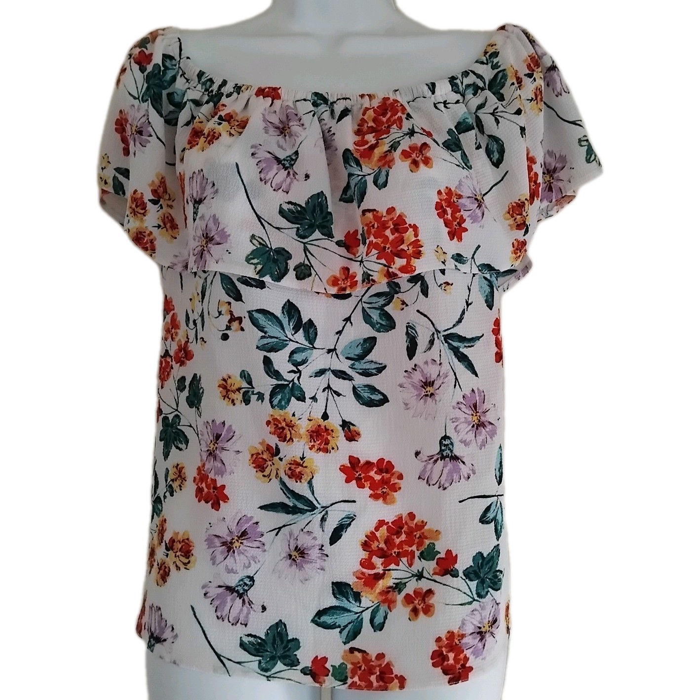 size 18 floral Bardot blouse dp dorothy perkins summer clothes