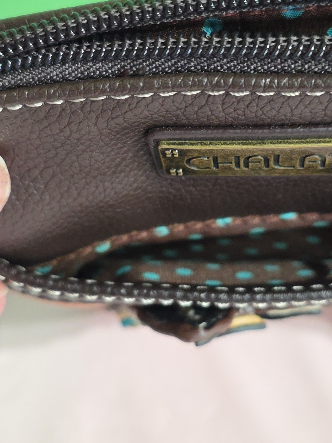 CHALA German Shepherd Dog Brown CROSSBODY purse VGC