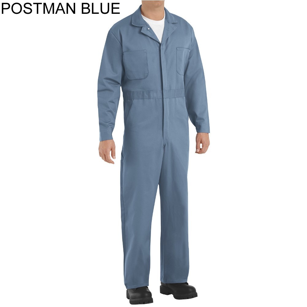 NEW Red Kap Men’s Snap Front Cotton Work Coveralls -1 color – CC14 Uniform