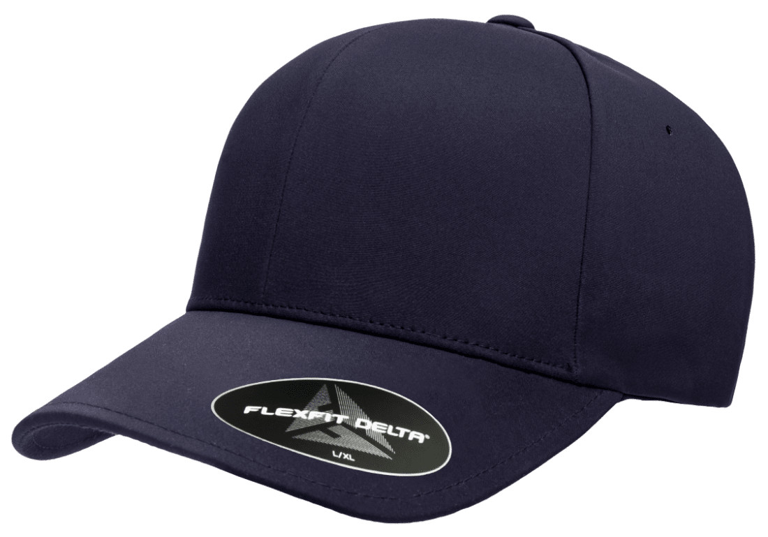 Flexfit Delta 180 Seamless Carbon Cap Fitted Baseball Hat Performance Blank