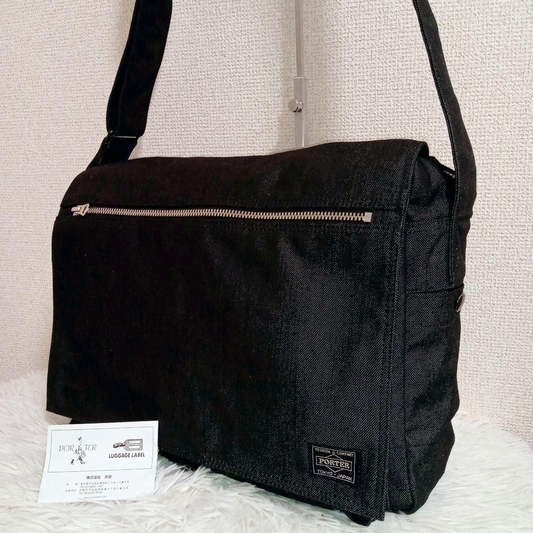PORTER SMOKY Shoulder Bag A4 Black
