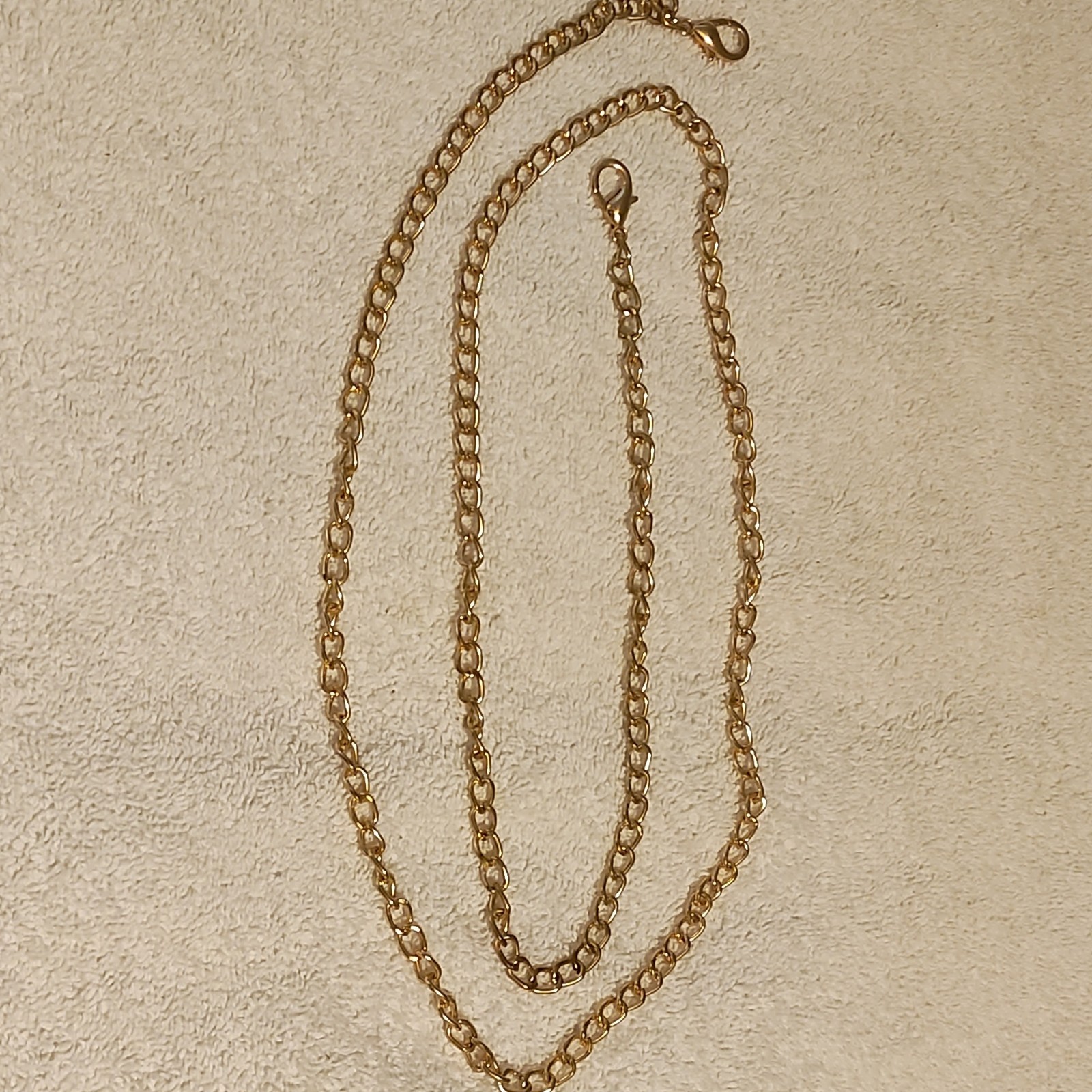 Gold Chain Purse Strap/Handle Detachable with Lobster Clasps Women Classic
