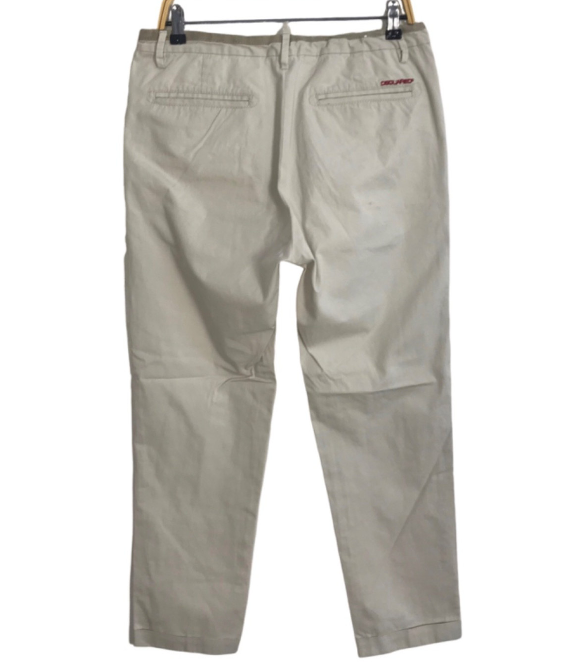 Dsquared2 Italian Designer Beige Chino Pant Slack Trouser Buttonfly 31 32 E720
