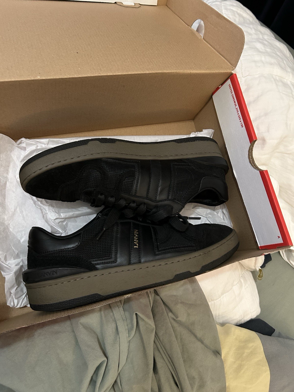 Lanvin black “clay” sneakers SIZE 8 MEN (EU 41)