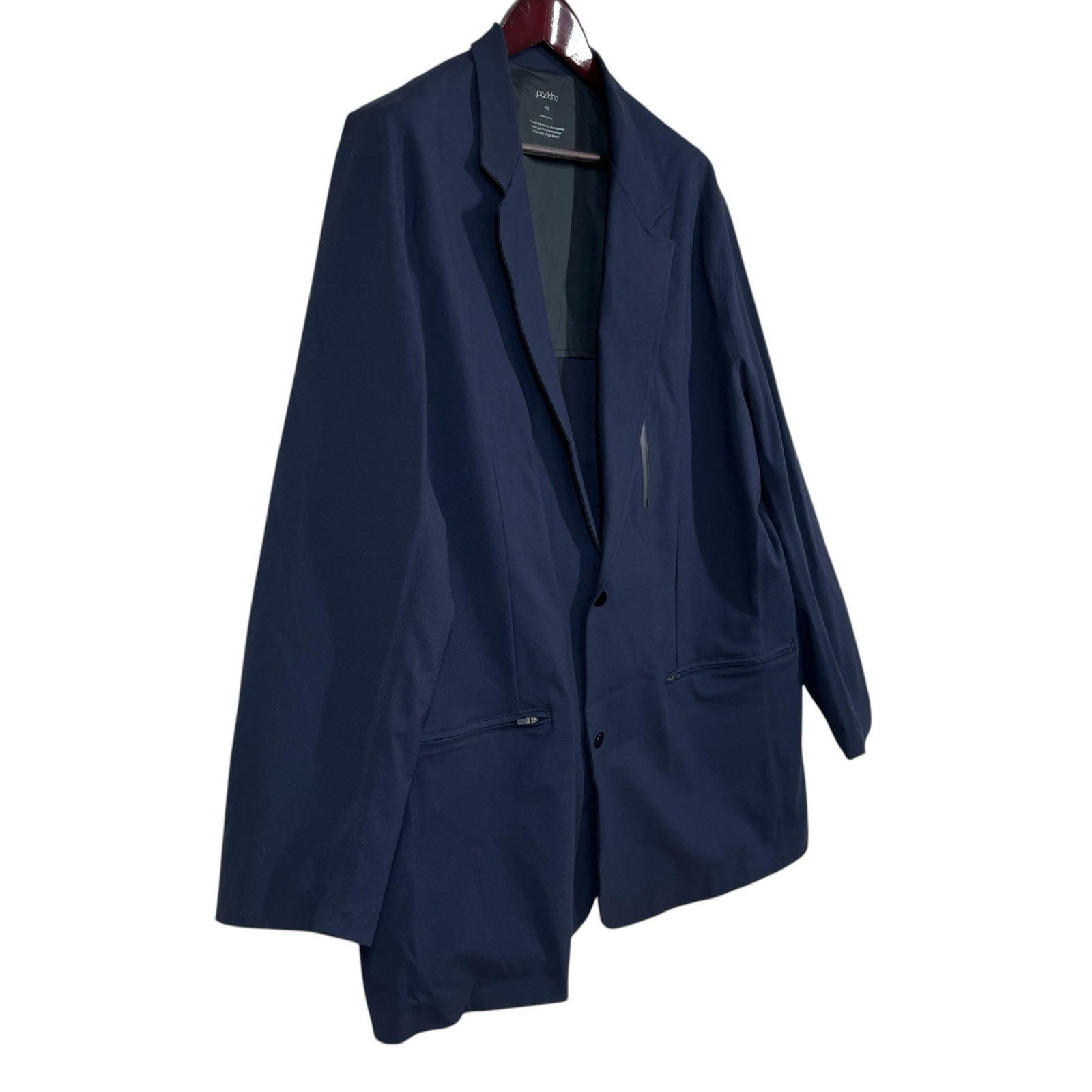 Paskho Individualist Ultimate Travel Blazer Mens XXL Navy Unstructured Jacket