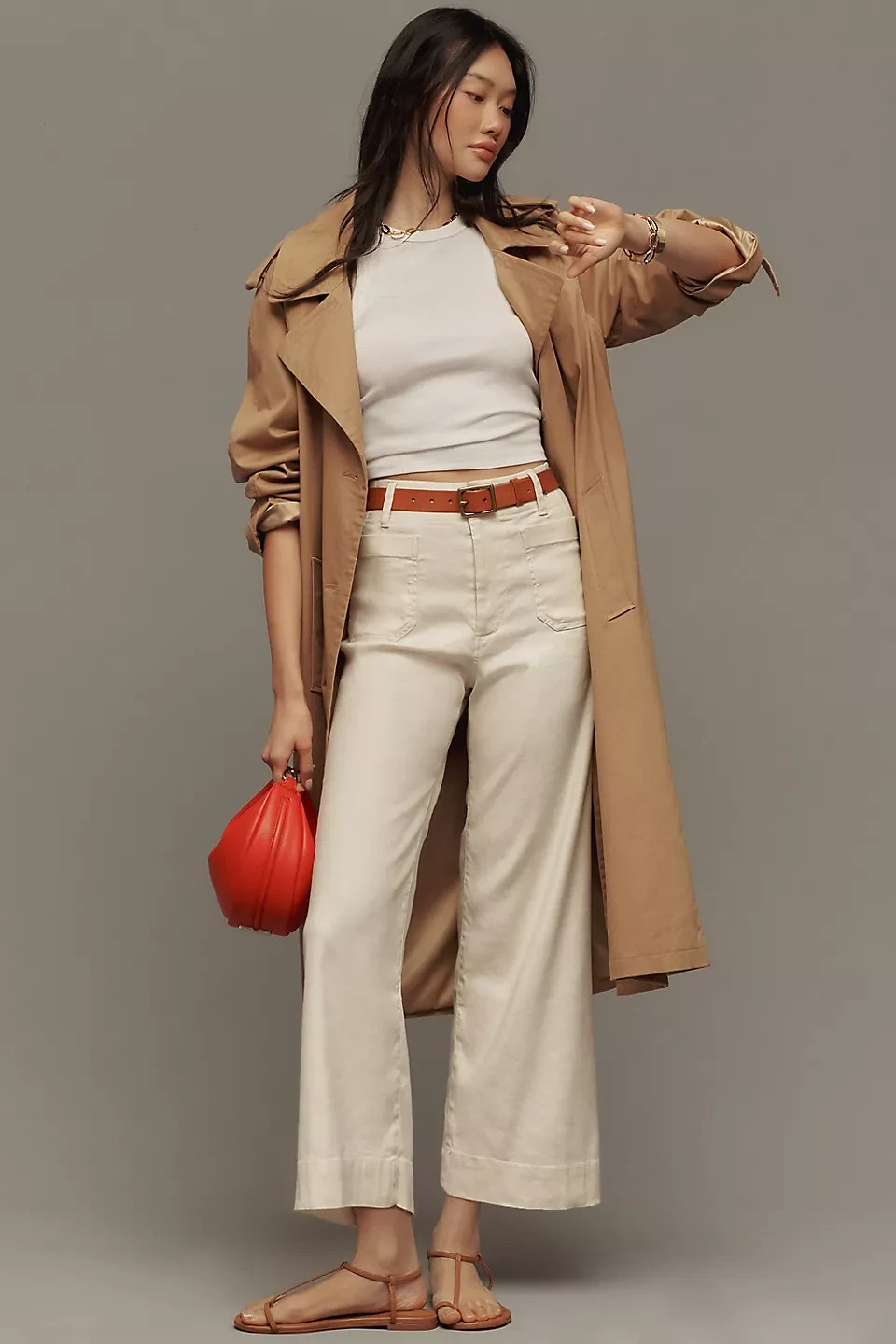 Anthropologie – Colette European Linen Stretch Wide Leg Pants