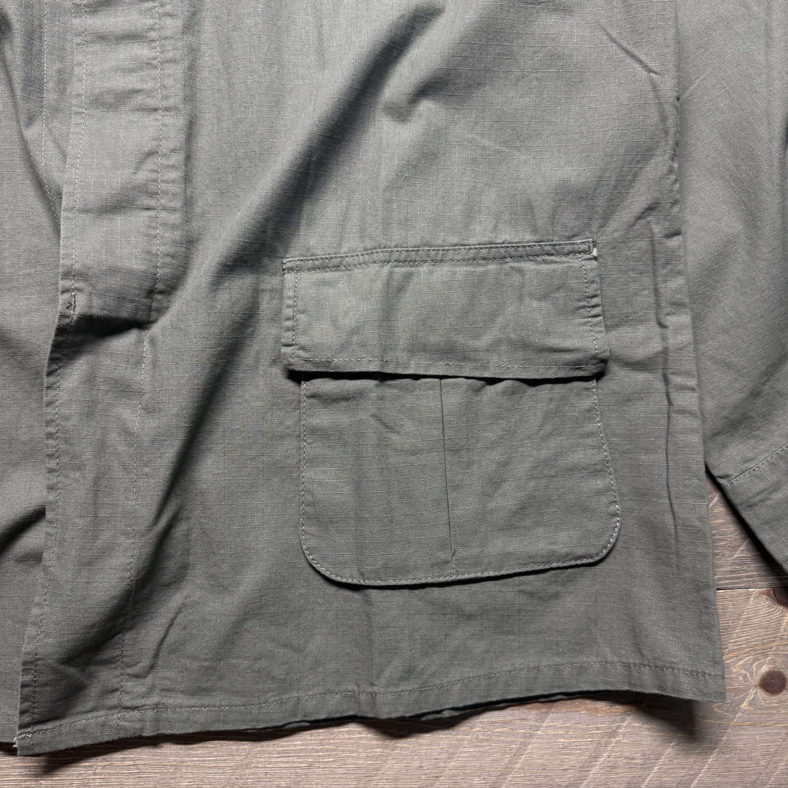 NWT Rothco Vietnam Fatigue Ripstop BDU Shirt Mens XL Olive Drab Slant Pockets