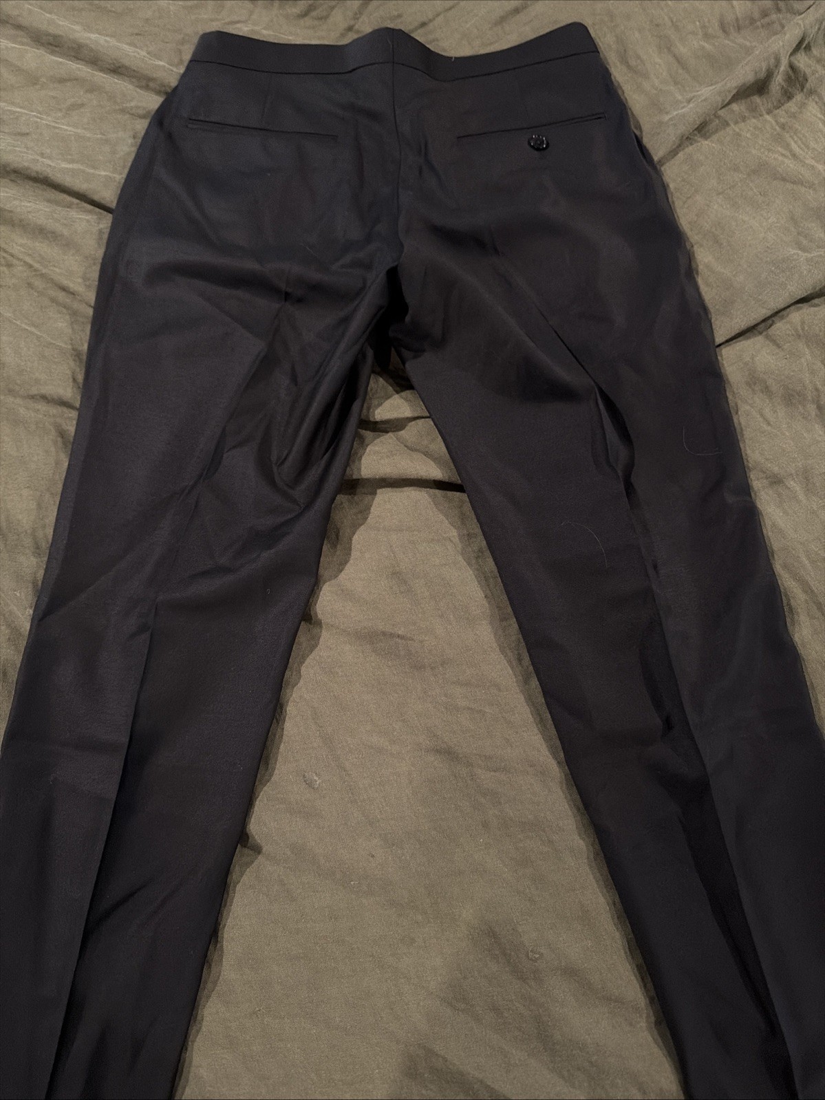NWT J.Crew Slim-Fit Thompson Tuxedo Pant Men 28×32 Black Pure $375 Retail! AZ236