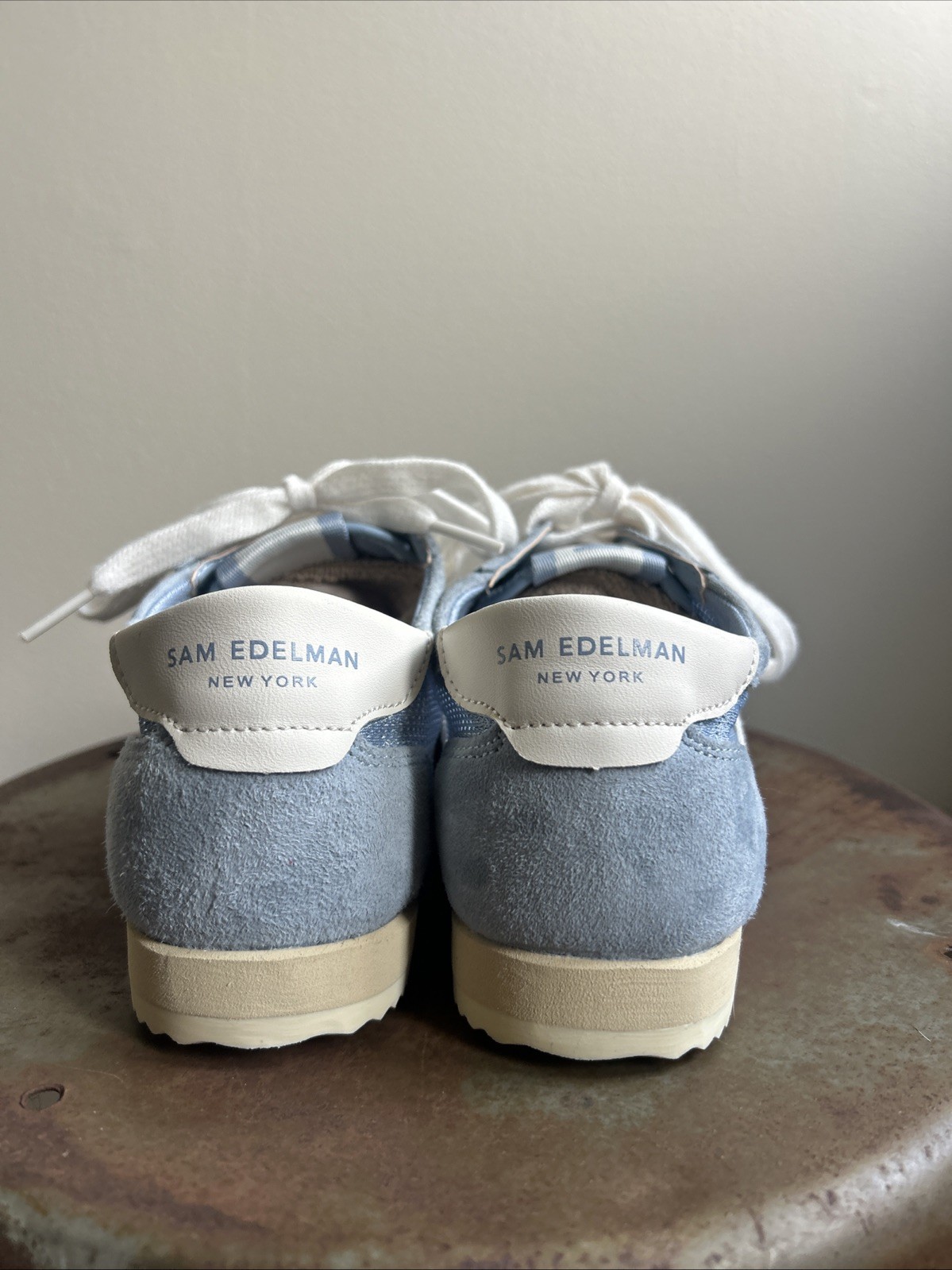 Sam Edelman Mesh And Suede Sneakers In Dusty Blue. Size 8 Never Been Worn