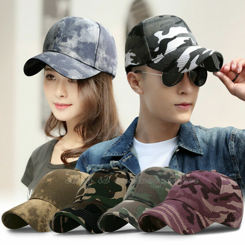 Spring Fall Men Women Camo Hat Army Baseball Cap Golf Sports Sunproof Casual Hat