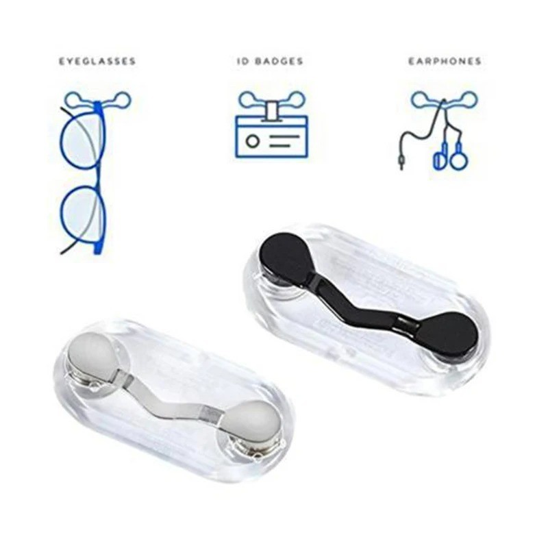 Magnetic Eye Glass Holder Spectacle Sunglasses Clip Badge Hang Magnet Hook Shirt