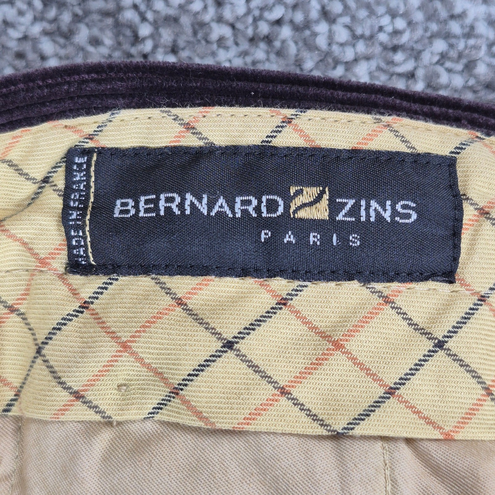 Vintage Bernard Zins Corduroy Pants Mens 31×30 Pleated Cuffed Made in France