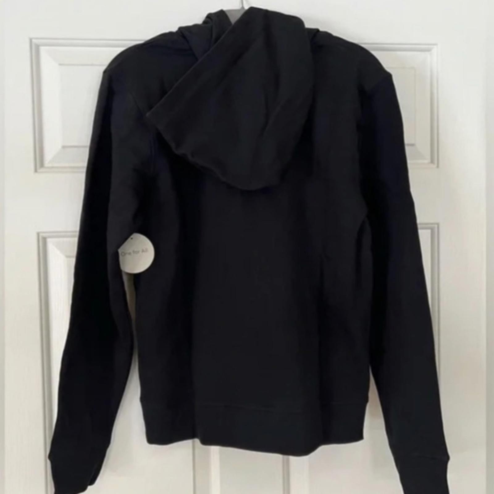 Pact Organic cotton Full Zip Hoodie Black large new with tags unisex