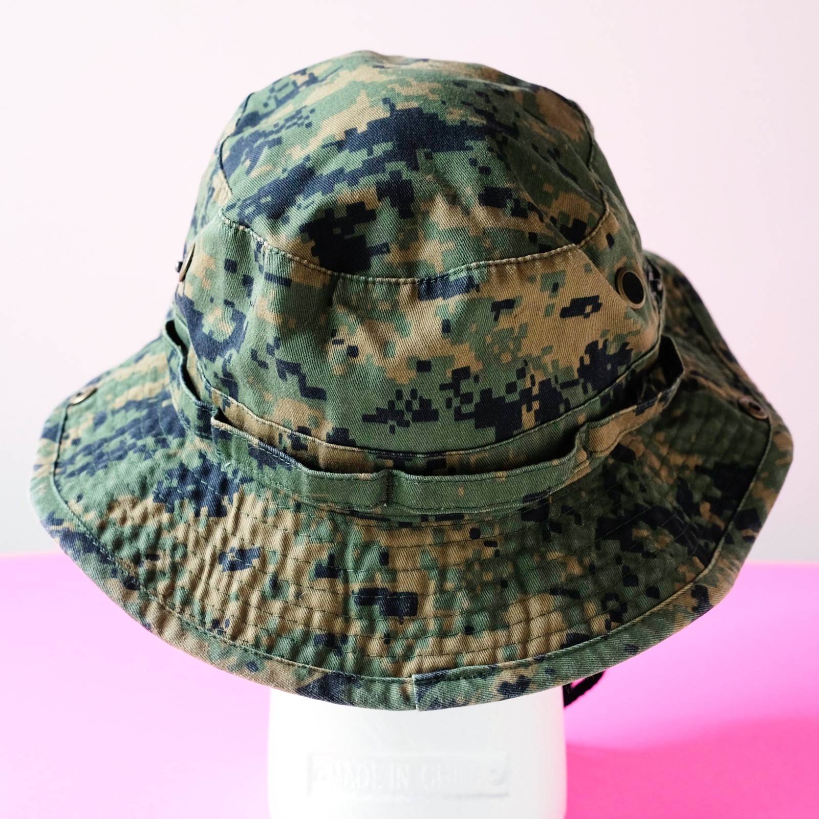 Newhattan Digi Camo Boonie Hat Tactical Military Safari Jungle Size S/M