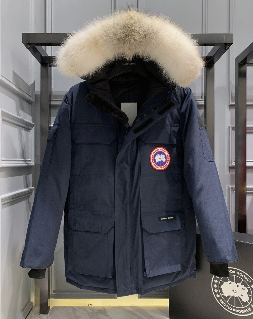 🔥Free Shipping Canada Goose 08 Men’s Expedition Parka Blue Down Jacket