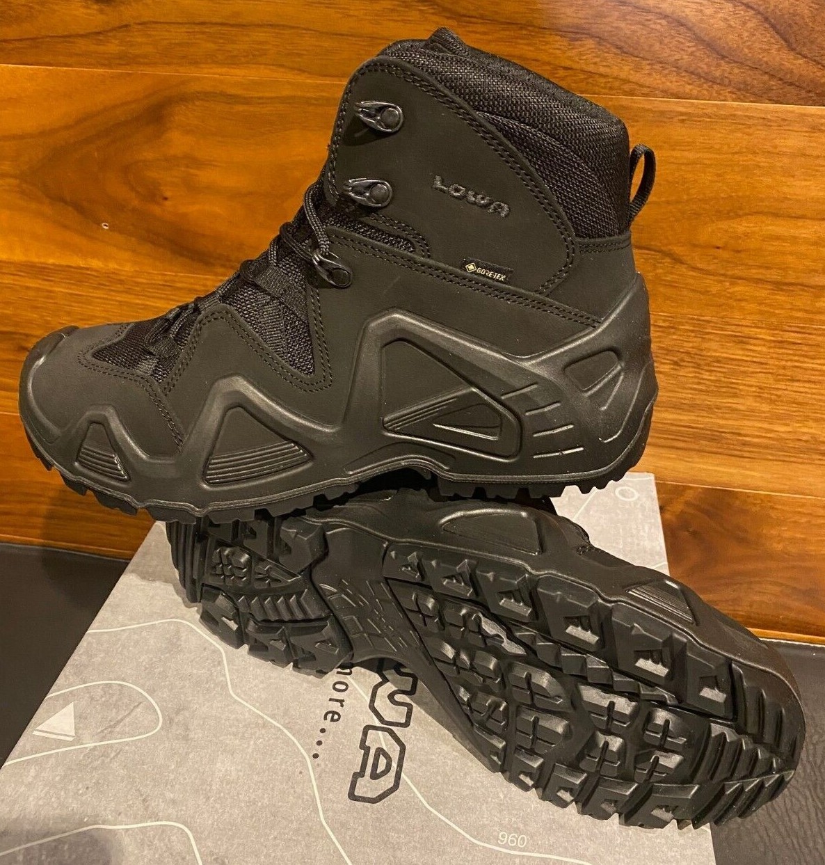 LOWA ZEPHYR GTX MID TF BLACK OP 310537 TASK FORCE COMBAT BOOT NEW IN BOX
