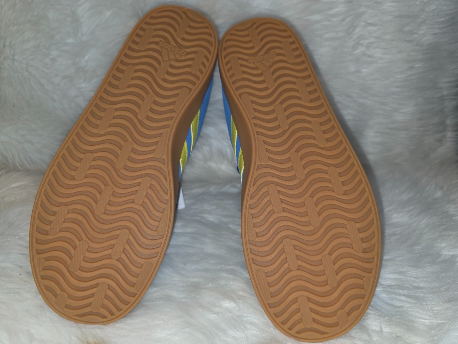 Youth Shoes adidas VL Court 3.0 K Bright Royal Yellow Gum Size 5 JH8723