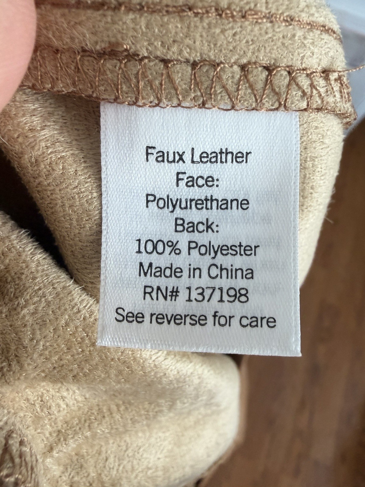 Women’s Camel Faux Leather Leggings Pants Stretch Elastic Waist Plus Size