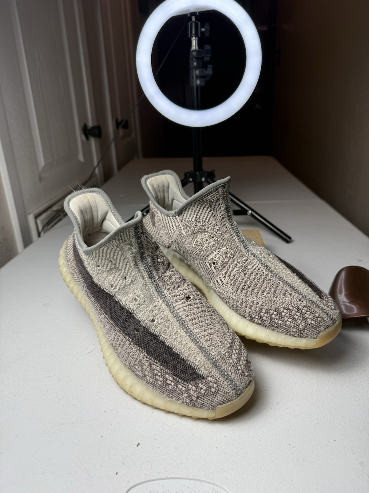 Adidas Yeezy Boost 350 V2 ‘Zyon’ Men’s Sz 12 Sneakers FZ1267 no laces
