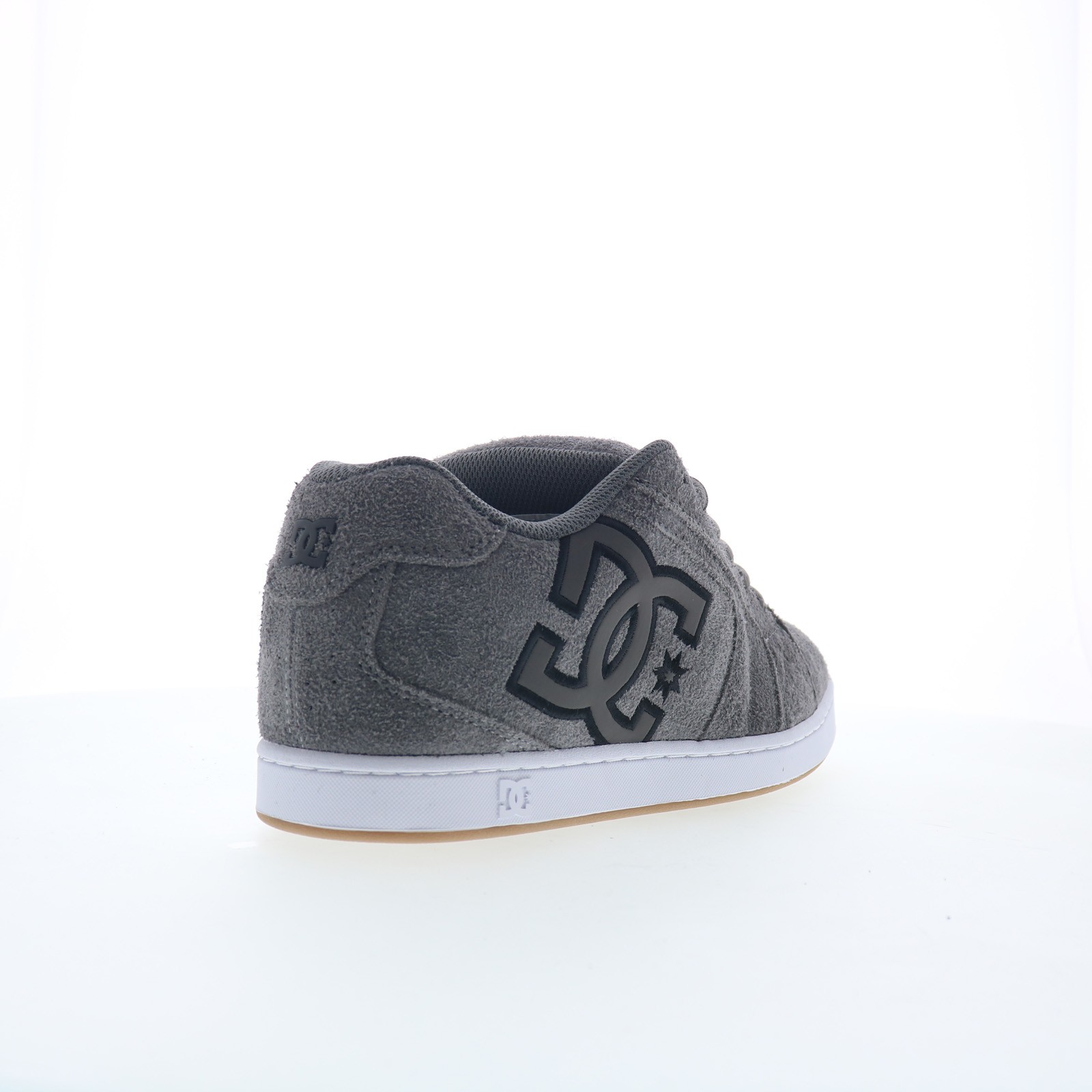 DC Net SE DC03260025-GRYBLK Mens Gray Suede Skate Inspired Sneakers Shoes