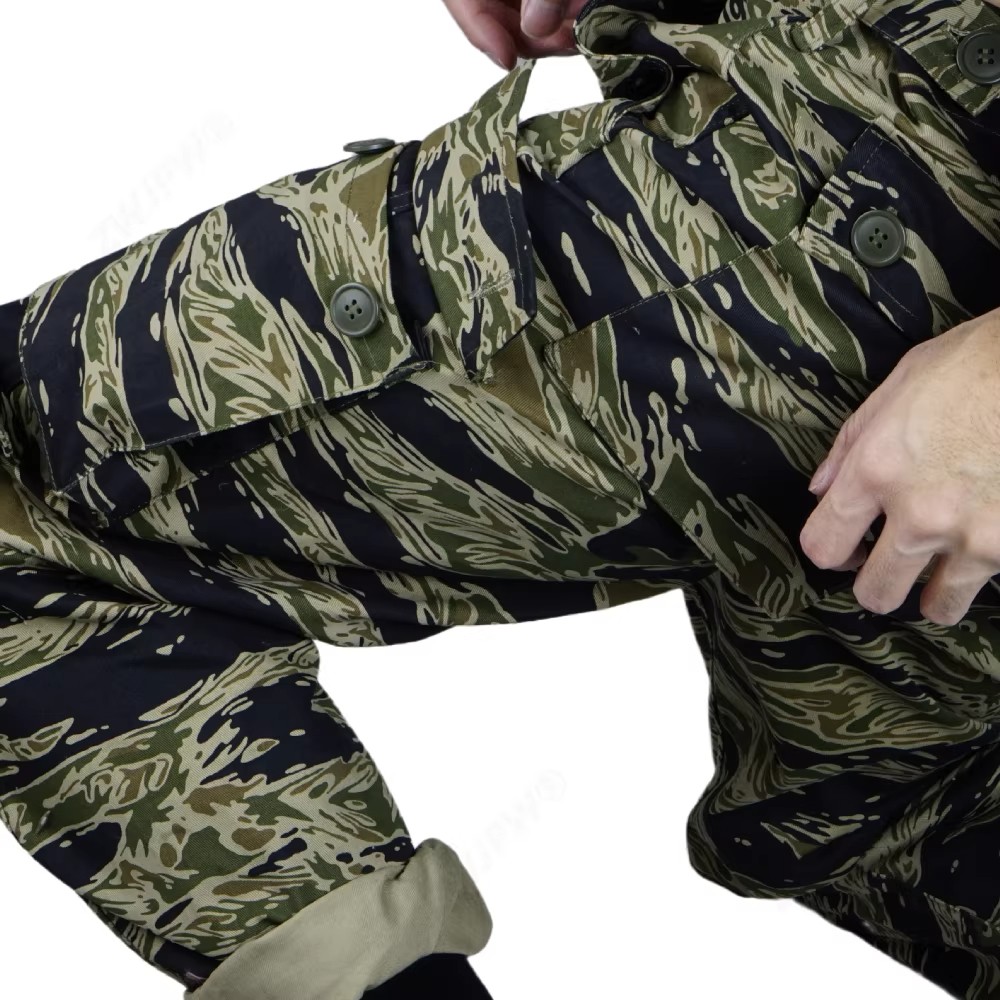 Vietnam War US Army Jacket Trousers Tiger Stripe Camo Combat Uniforms Top Pants