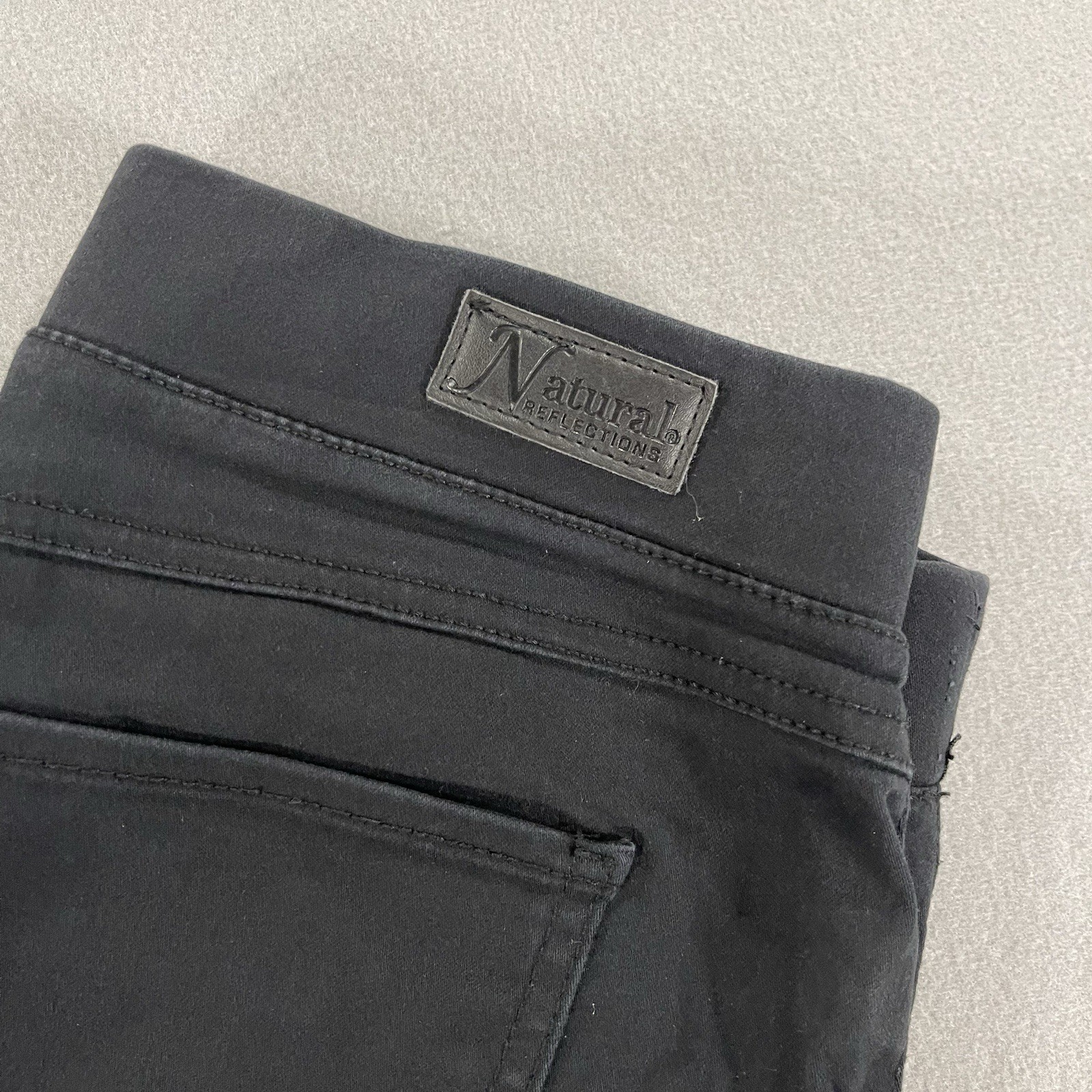 Natural Reflections Platinum Stretch Skinny Pants Women’s Black Pull-On Casual