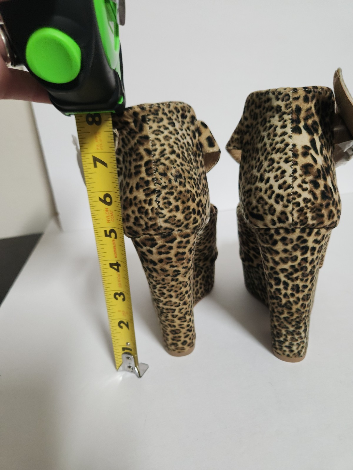 Brand New Leopard Print Peep-Toe Platform Wedges – Style “Mila” Size 5.5