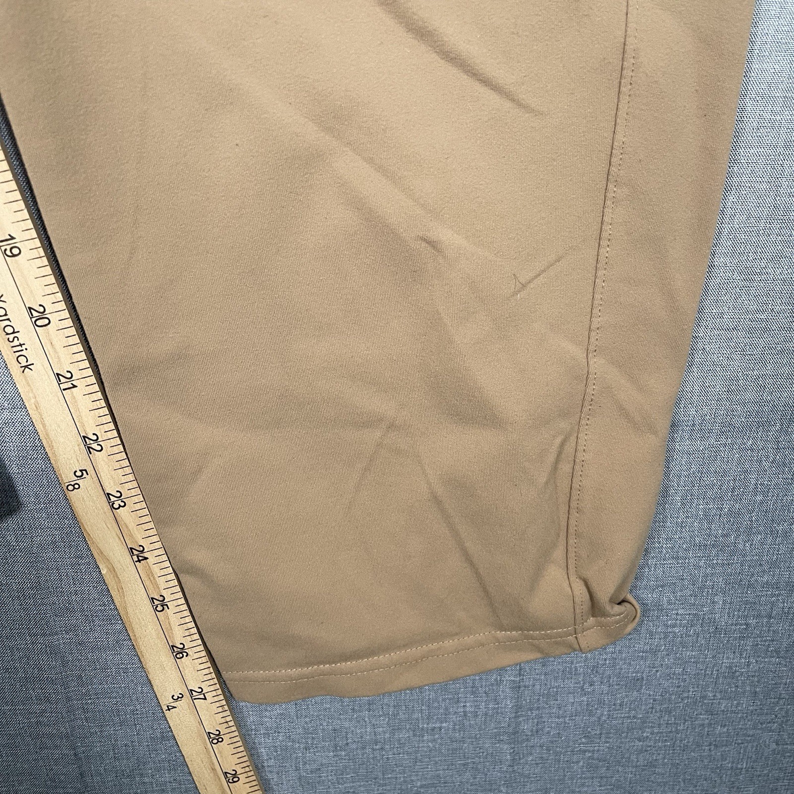 Public Rec Gamechanger All Day Every Day Pants Men 40×28 Beige Gym Travel Pocket