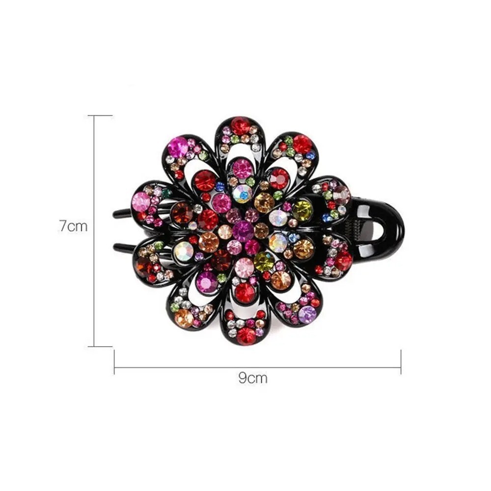 Women Crystal Rhinestone Hairpin Hair Clips Hair Claw Fashion Hair Accessories