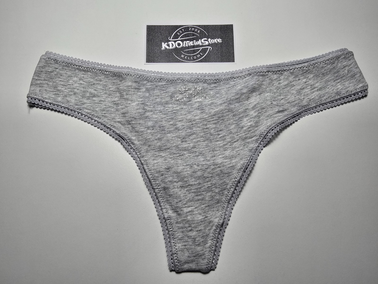 XS American Eagle AERIE Superchill Cotton Ruched Picot Thong Panties Underwear
