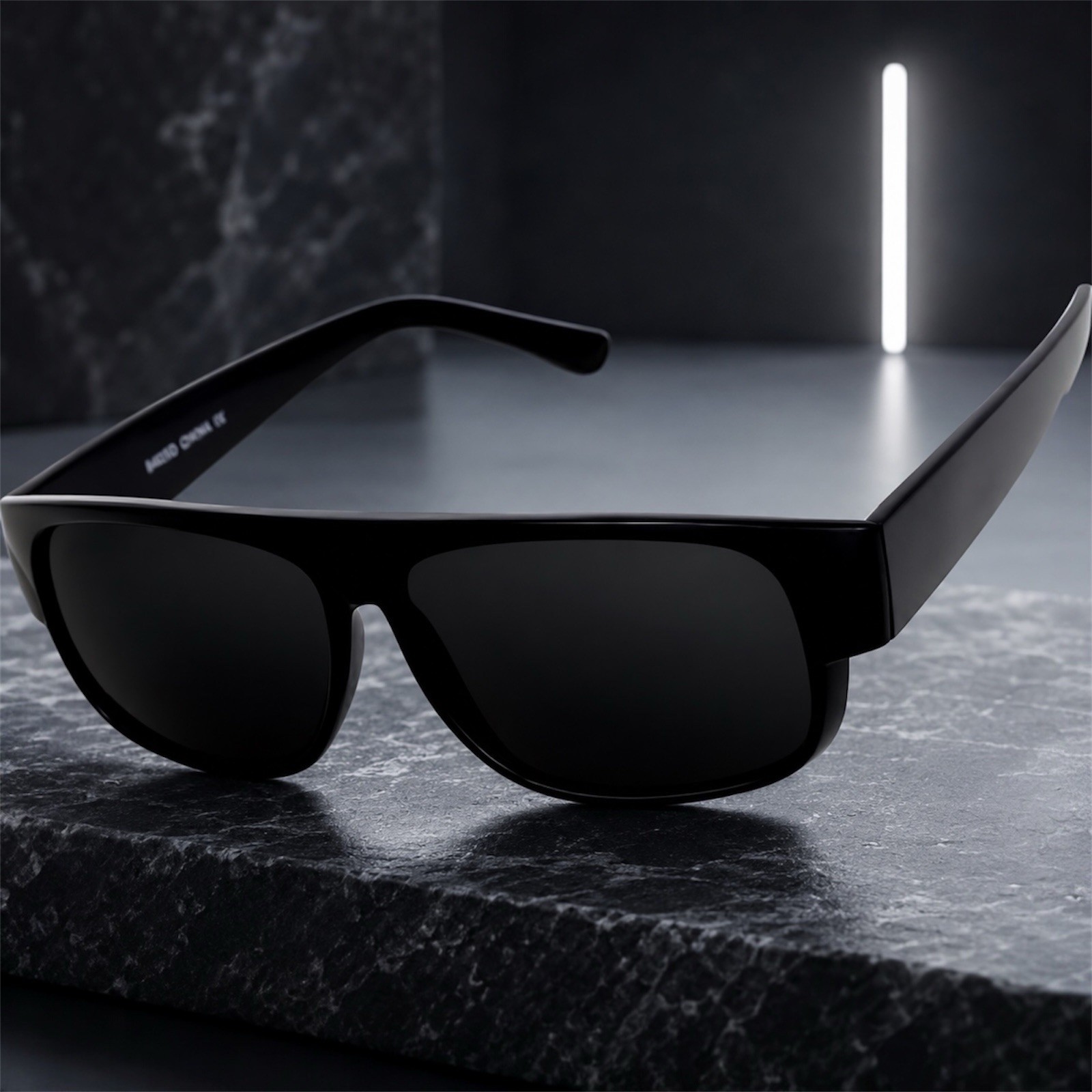 Eazy E Sunglasses Black Square Retro Hip Hop UV400 Street Style
