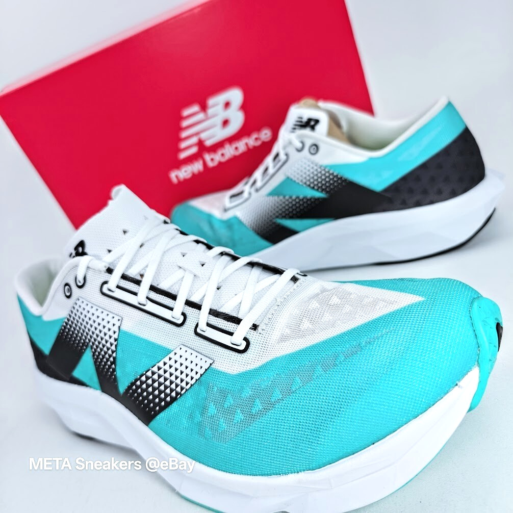 New Balance US 9 Men’s White Green Black Runner FuelCell Pvlse v1 MFCNPCW New